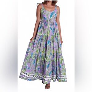 NWT CK BRADLEY Maisie dress in Cordelia purple. Size M   Orig Retail $388